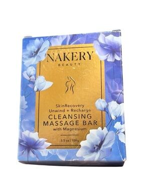 Nakery Beauty Blue Cleansing Massage Bar - Skin Recovery with Magnesium